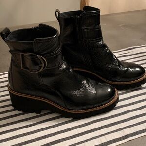 Paul Green Dynamic Boots Crinkle leather finish Size 7